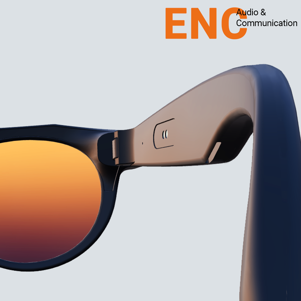 Lunettes sport connectées avec app mobile multilingue