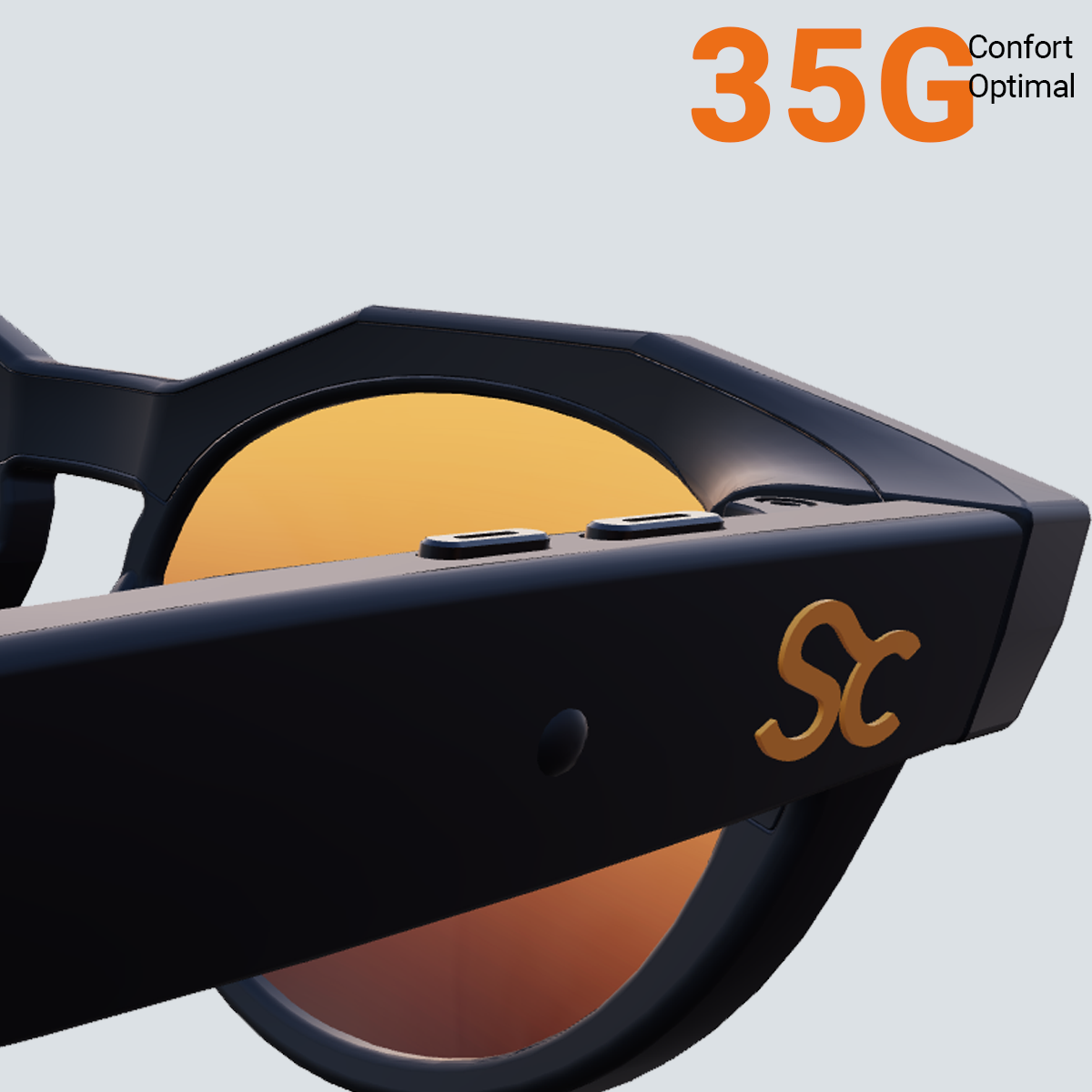 Lunettes intelligentes avec caméra discrète pour usage quotidien