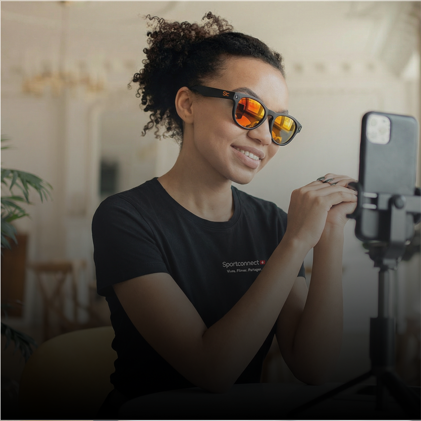 Lunettes caméra légères et résistantes pour usage lifestyle